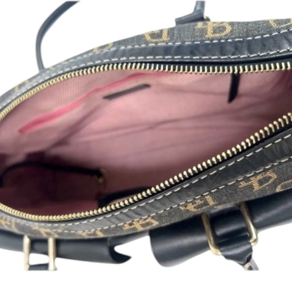 Dooney & Bourke Vintage Shadow Mono Canvas Anniversary Signature Satchel - Picture 13 of 15